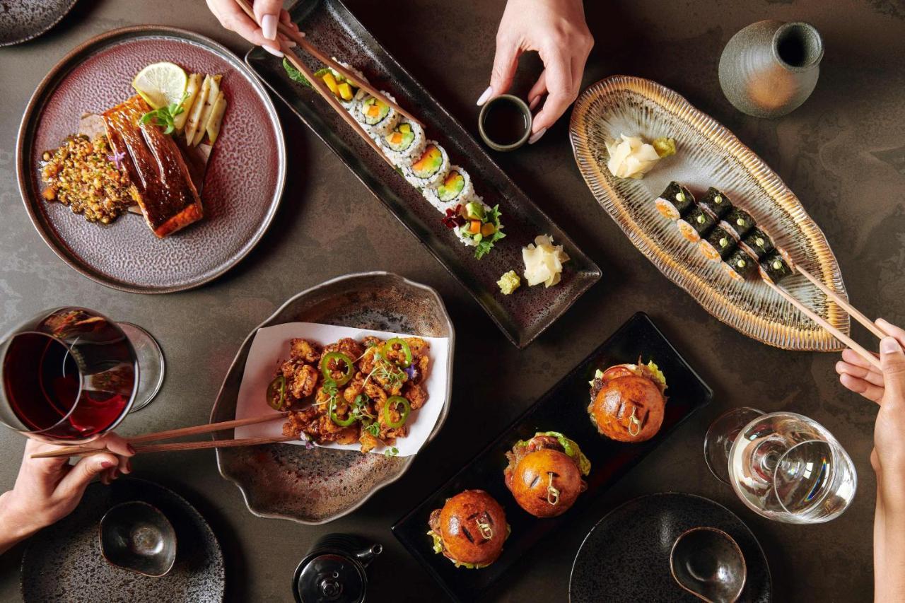 Five Zurich - Luxury City Resort Екстериор снимка A selection of dishes at the restaurant